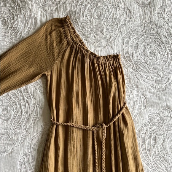 NWT - XiRENA - Aveline Cotton Tie-Waist Dress - Goldfield - Picture 6 of 11